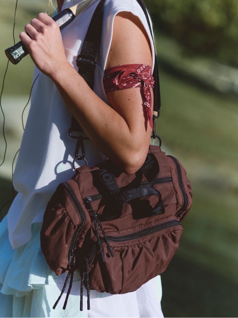 FP Movement Never Still Convertible Sling Bag in Cocoa